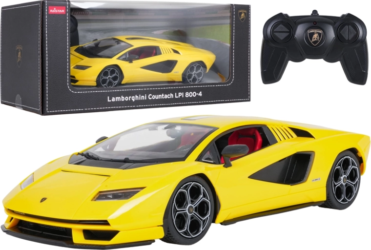 RC αυτοκίνητο Lamborghini Countach LPI 800-4 Rastar 1:16 κίτρινο