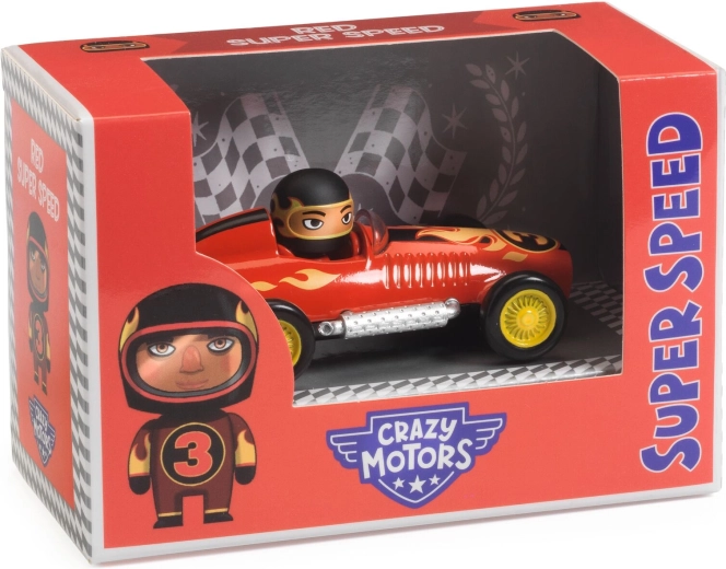 Djeco Crazy Motors αυτοκινητάκι Red Super Speed