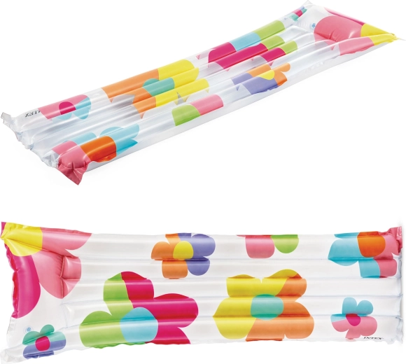 Φουσκωτό στρώμα θαλάσσης INTEX με λουλούδια 183 × 69 cm