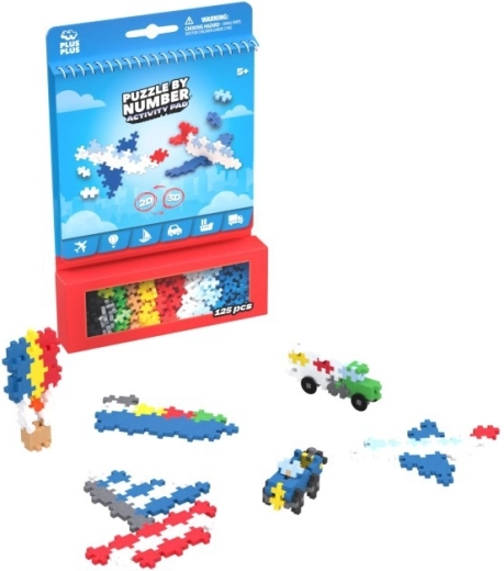 Plus-Plus Activity μεταφορές, σετ κατασκευών 2D/3D, 125 κομμάτια