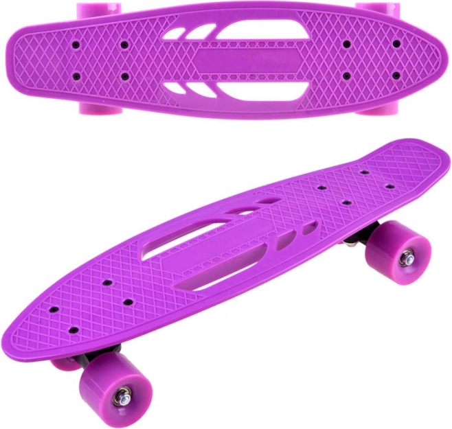 Παιδικό penny skateboard με λαβές μεταφοράς έως 50 κιλά – Fialová