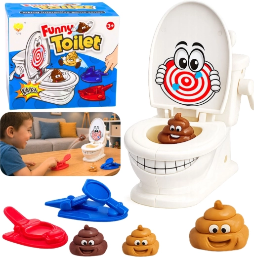 Funny toilet – επιδεξιότητα παιχνίδι με εκτοξευόμενους καταπέλτες