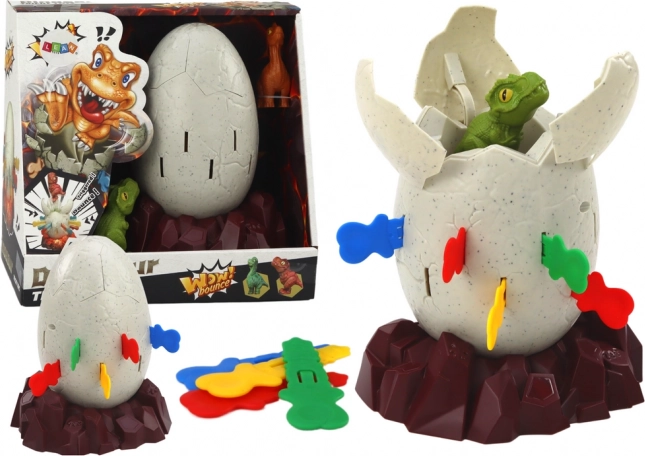 Παιχνίδι δεινόσαυρος που πετάγεται από το αυγό