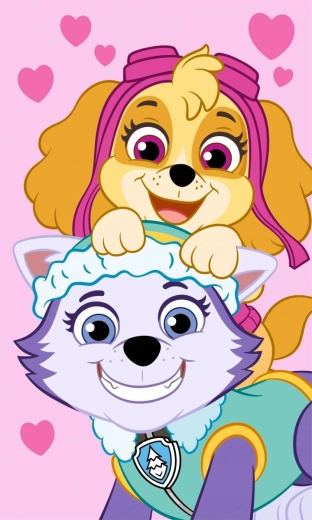 Πετσέτα Paw Patrol 30 × 50 cm ροζ