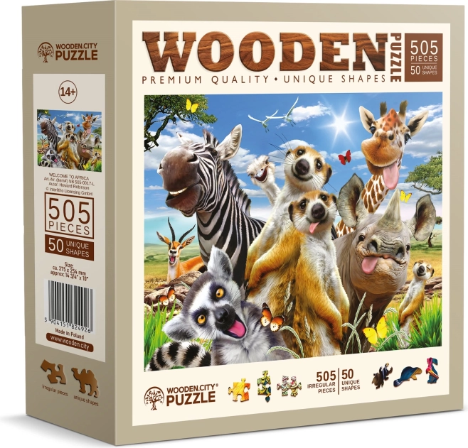 Wooden City ξύλινο παζλ Καλώς ήρθατε στην Αφρική 505 κομμάτια