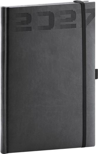 Notique εβδομαδιαίο ημερολόγιο Aprint Top 2027 μαύρο 15 × 21 cm