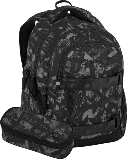 Bagmaster Nomad 25 μαθητικό σετ μαύρο-γκρι