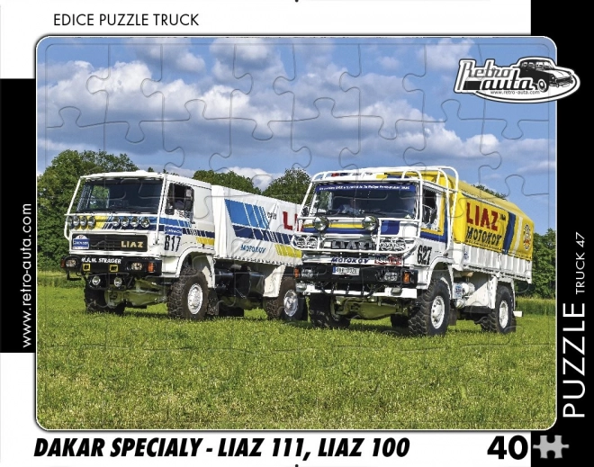 RETRO-AUTA παζλ TRUCK Dakar ειδικά LIAZ 111 και LIAZ 100 – 40 κομμάτια