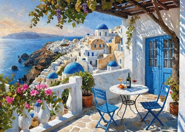 Παζλ Cherrypazzi Santorini Blues 1.000 κομμάτια