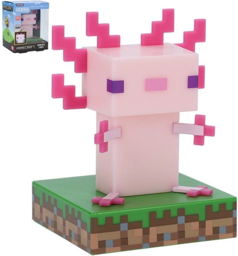 Διακοσμητικό φωτιστικό LED Minecraft Axolotl