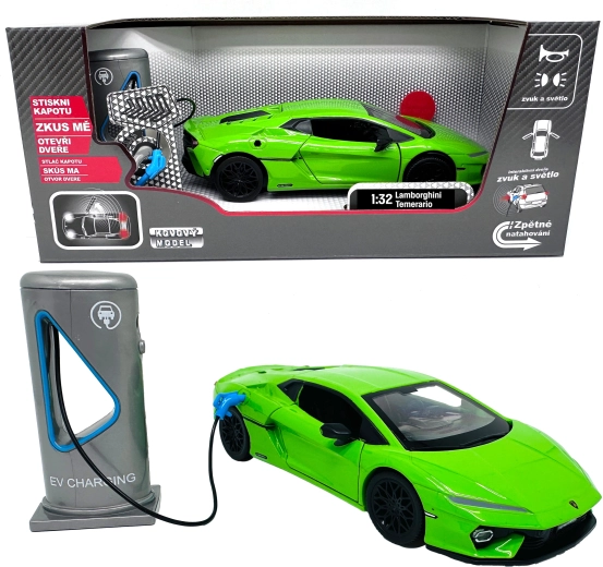 Μεταλλικό μοντέλο Lamborghini Temerario 1:32 με φως και ήχο