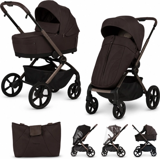 Adamex Como συνδυαστικό καρότσι 2 σε 1 chocolate brown