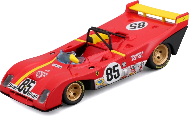 Bburago Ferrari 312P 1972 αγωνιστικό μοντέλο σε κλίμακα 1:43