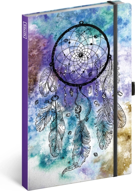 Ριγέ σημειωματάριο με μοτίβο ονείροπαγίδας A5