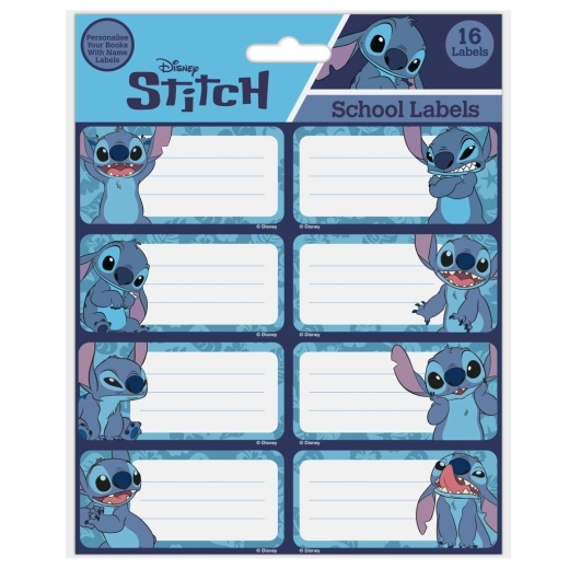 Lilo & Stitch ετικέτες ονόματος για τετράδια με τον Stitch