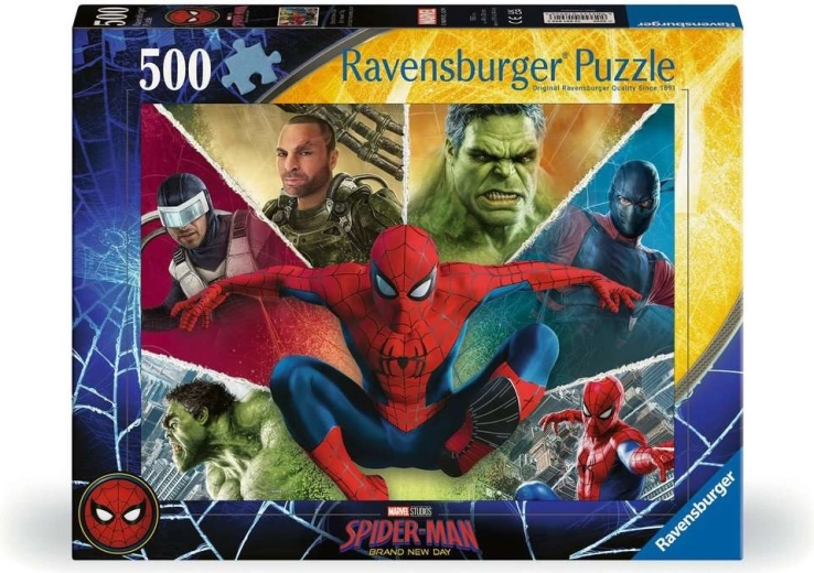 Παζλ Ravensburger Spider-Man: Μια ολοκαίνουργια μέρα 500 κομμάτια