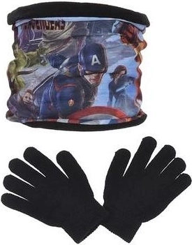 Λαιμός (κασκόλ-κολάρο) και γάντια Avengers