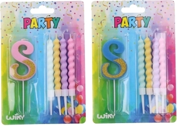 Πάρτι κερί αριθμός 8 με 4 κεριά