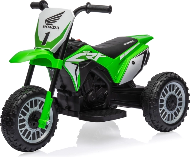 Ηλεκτρική παιδική μοτοσικλέτα Milly Mally Honda CRF 450R πράσινη (τρίκυκλο)