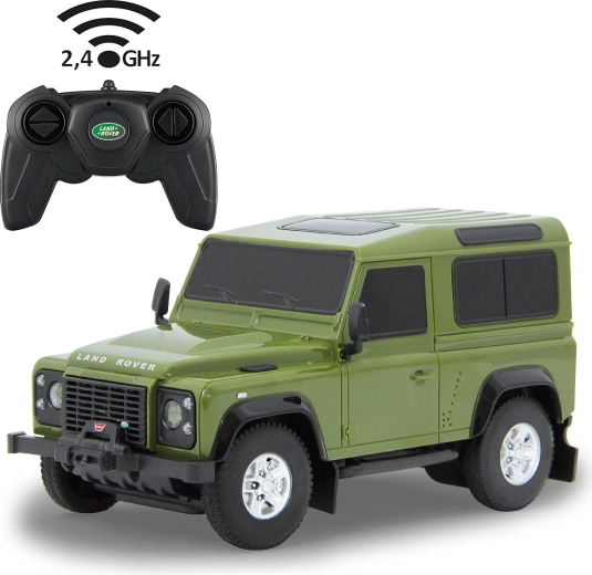 Jamara Land Rover Defender τηλεκατευθυνόμενο αυτοκίνητο RC 1:24 πράσινο 2,4 GHz - 1 τεμάχιο