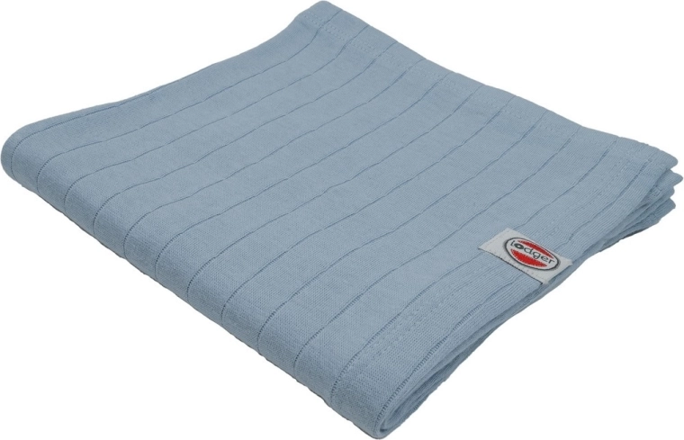 Lodger swaddler από οργανικό βαμβάκι Solid blue fogg 70 × 70 cm - 1 τεμάχιο