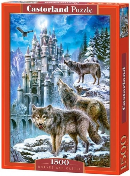 Παζλ 1500 κομματιών Wolves and Castle