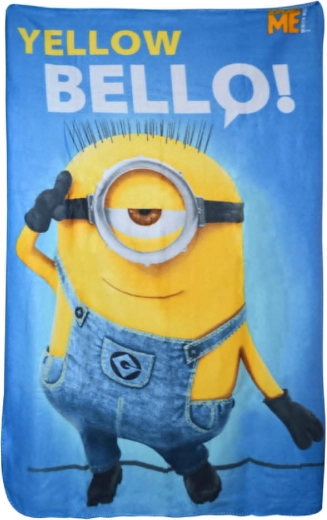 Φλις κουβέρτα Minions yellow bello! 100 × 150 cm