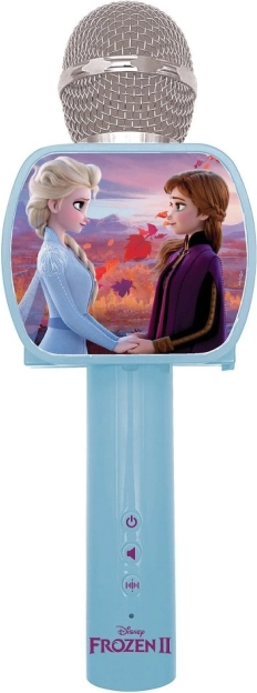Ασύρματο μικρόφωνο καραόκε Disney Frozen με ενσωματωμένο ηχείο και αλλαγή φωνής