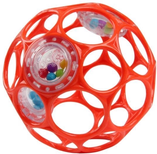 Oball κουδουνίστρα μπαλάκι Rattle 10 cm πορτοκαλί