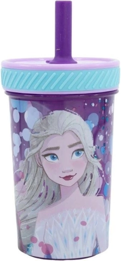 Stor ασφαλές παιδικό ποτηράκι με καλαμάκι Disney Frozen 370 ml