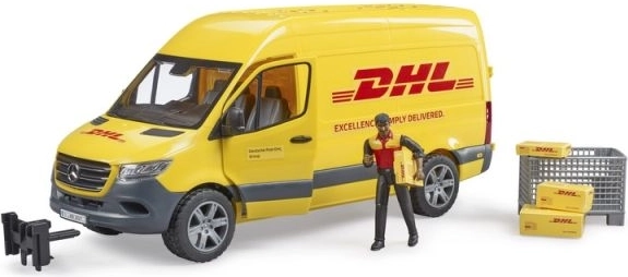 Bruder Mercedes-Benz Sprinter DHL με οδηγό και αξεσουάρ