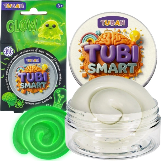 Tubi Smart πλαστελίνη που φωσφορίζει Glow