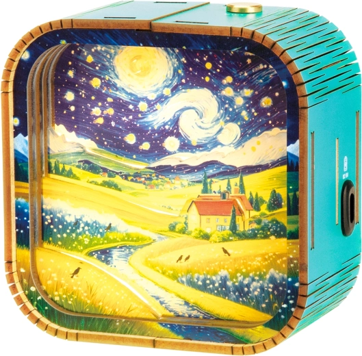 2Kids Toys 3D ξύλινο κιτ κατασκευής φωτιστικό Τοπίο κάτω από τα αστέρια - 1 τεμάχιο