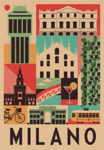 Παζλ 1000 κομματιών Style in the City Milano – CLEMENTONI