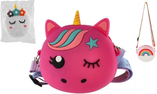 Παιδικό σιλικονούχο πορτοφόλι με κορδόνι - διάφορα χρώματα