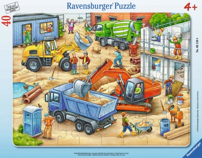Παζλ Ravensburger Μεγάλα οχήματα εργοταξίου 40 κομμάτια
