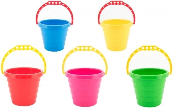 Πλαστικός κουβάς για άμμο 15 × 13 εκ., ανάμειξη χρωμάτων