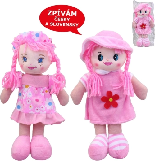 Υφασμάτινη κούκλα MaDe με τσεχικό τραγουδάκι 25 cm