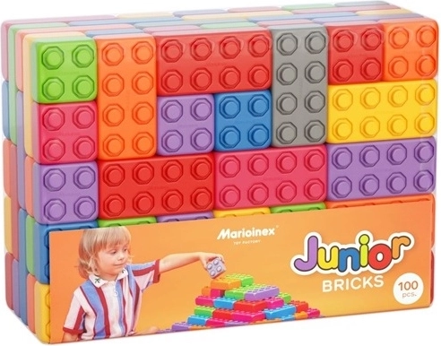 Παιδικό σετ κατασκευών Cihly Junior με παράθυρα και πόρτες, 100 τεμάχια