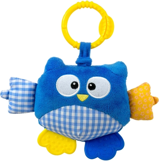 Λούτρινο κρεμαστό παιχνίδι Κουκουβάγια Cutie owl μπλε