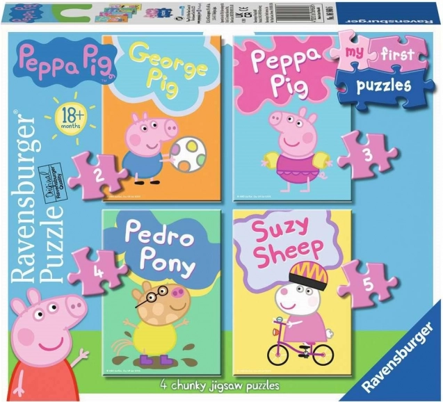 Τα πρώτα μου παζλ Peppa Pig 4σε1 (2–5 κομμάτια) RAVENSBURGER