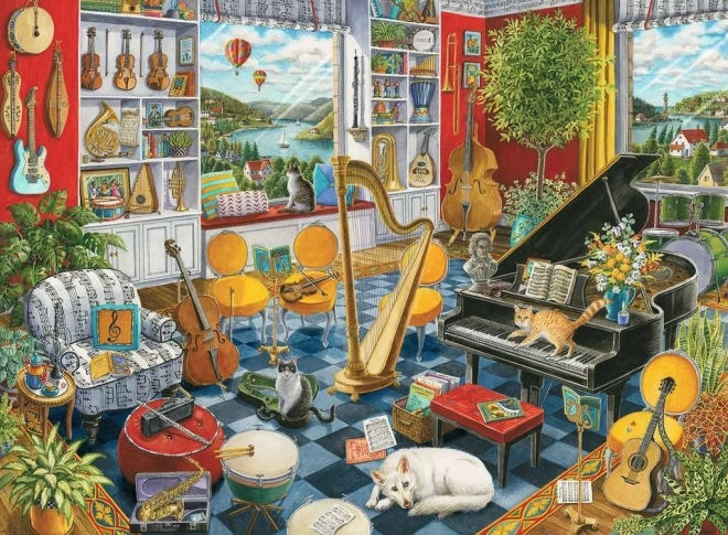 Παζλ Ravensburger Μουσικό δωμάτιο 500 κομμάτια