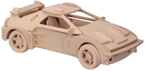 Ξύλινο 3D παζλ σπορ αυτοκίνητο Ferrari – μεγάλο μοντέλο