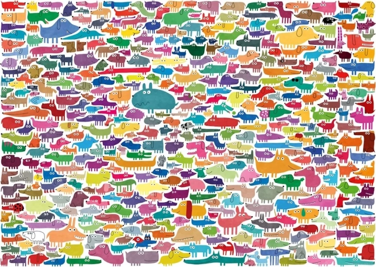 Παζλ Ravensburger 387 σκύλοι και 1 γάτα XXL 300 κομμάτια