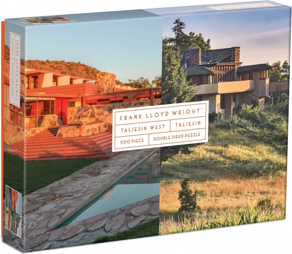 Διπλής όψης παζλ Frank Lloyd Wright: Taliesin και Taliesin West 500 κομμάτια