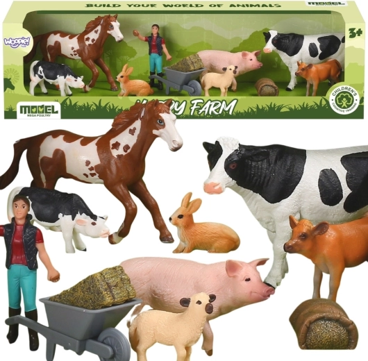Woopie φιγούρες ζώων φάρμας Happy Farm - 10 τεμ.