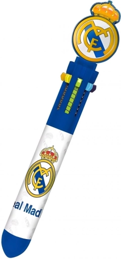 Πολύχρωμο στυλό Real Madrid με τρισδιάστατο topper - 1 τεμάχιο