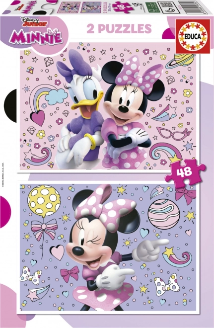 Educa παζλ Minnie 2×48 κομμάτια