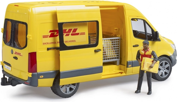 Bruder φορτηγάκι Mercedes-Benz Sprinter DHL με οδηγό και αξεσουάρ