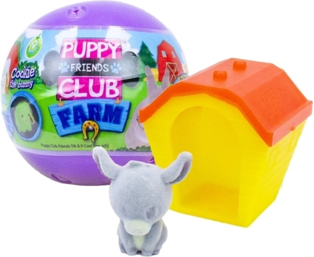 Puppy Club Farm Animals φιγούρα ζώου φάρμας σε κάψουλα 50 mm